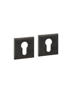 Intersteel Cilinderrozetten verdekt 53x53x6mm PVD antraciet