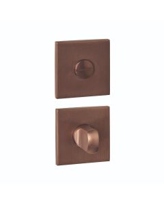 Intersteel WC-sluiting verdekt 53x53x6mm met stift 6-8mm PVD brons