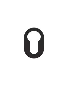 Cilinderrozet Orbit MINIMAL zwart
