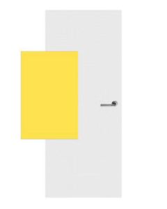 Svedex HPL vlakke deur Chrome Yellow F1485 (maatwerk)