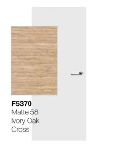 Svedex HPL vlakke deur Ivory Oak Cross F5370 (maatwerk)