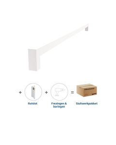 Skantrae Sluitwerkpakket 2099 Squared deurgreep 20x800 WIT