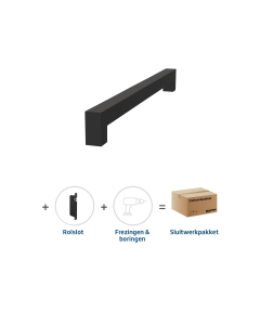 Skantrae Sluitwerkpakket 2103 Squared deurgreep 16x300 ZWART