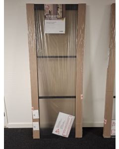 **OUTLET** Svedex Nova Design NDB901 83x211,5 opdek rechts Glasdeur Diep Zwart (maatwerk)