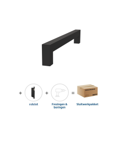 Skantrae Sluitwerkpakket 2091 Squared deurgreep 20x300 ZWART