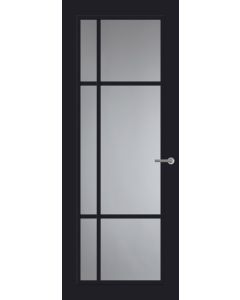 Svedex Front FR501 Glasdeur Diep Zwart (maatwerk)