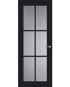 Svedex Front FR511 Glasdeur Diep Zwart (maatwerk)