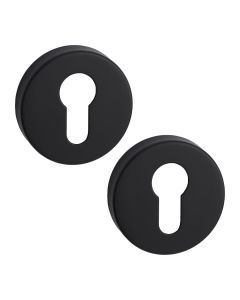Weekamp Set cilinderrozetten zwart rond 53mm