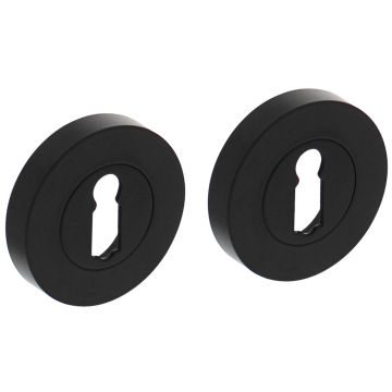 Intersteel Sleutelrozetten verdekt ø52x10mm met nokken zwart