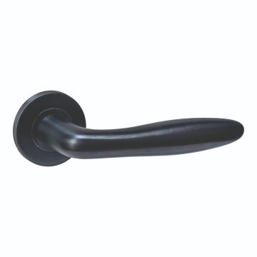 Intersteel Deurkruk Q 03 op rozet verdekt ø52x6mm PVD zwart