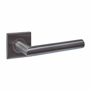 Intersteel Deurkruk Q 04 op rozet verdekt 53x53x6mm PVD antraciet