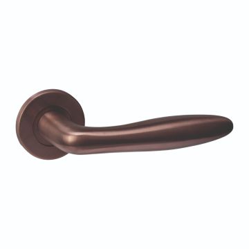 Intersteel Deurkruk Q 03 op rozet verdekt ø52x6mm PVD brons