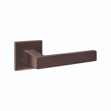 Intersteel Deurkruk Q 05 op rozet verdekt 53x53x6mm PVD brons