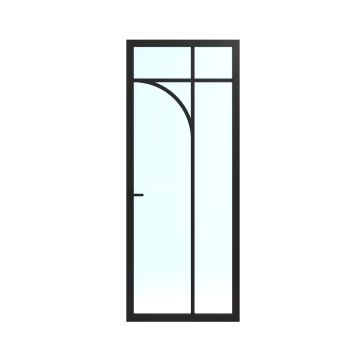 Skantrae SSL14511 Afgelakte Glasdeur (Zwart)