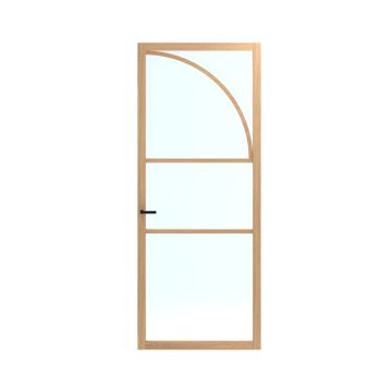 Skantrae SSL14814 Afgelakte Glasdeur (Natuurlijk eiken)