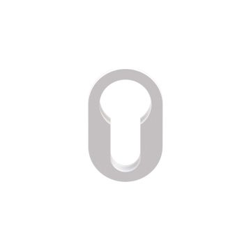 Cilinderrozet Orbit MINIMAL wit