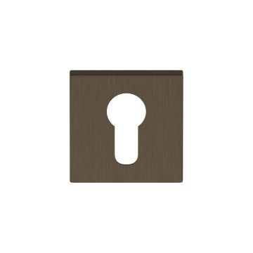 Cilinderrozet Squared REGULAR brons