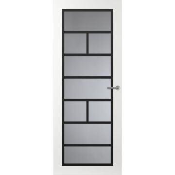 Svedex Front FR505 Glasdeur met zwarte glaslatten (maatwerk)