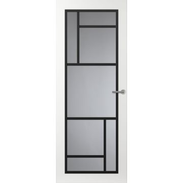 Svedex Front FR509 Glasdeur met zwarte glaslatten (maatwerk)
