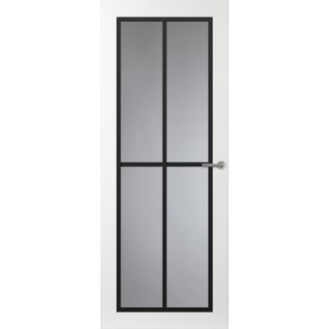 Svedex Front FR510 Glasdeur met zwarte glaslatten (maatwerk)