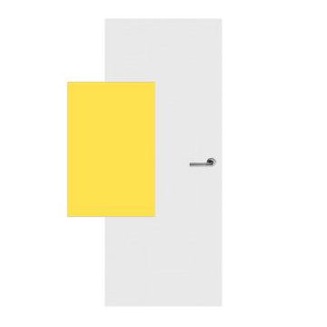 Svedex HPL vlakke deur Chrome Yellow F1485 (maatwerk)