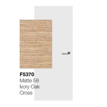 Svedex HPL vlakke deur Ivory Oak Cross F5370 (maatwerk)