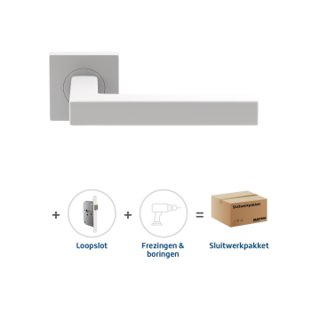 SKantrae Sluitwerkpakket 2055 Squared 20 regular loop WIT