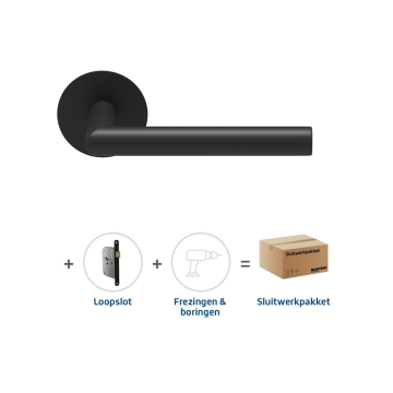 Skantrae Sluitwerkpakket 2131 Orbit 19 flat loop ZWART
