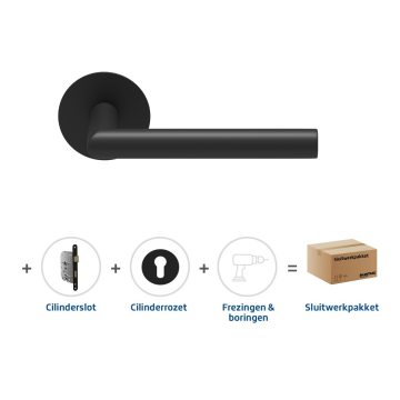 Skantrae Sluitwerkpakket 2132 Orbit 19 flat cilinder ZWART