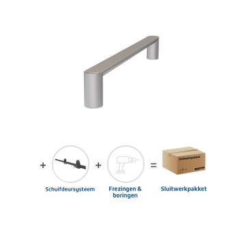 Skantrae Sluitwerkpakket 2174 Arc deurgreep 20x300 RVS