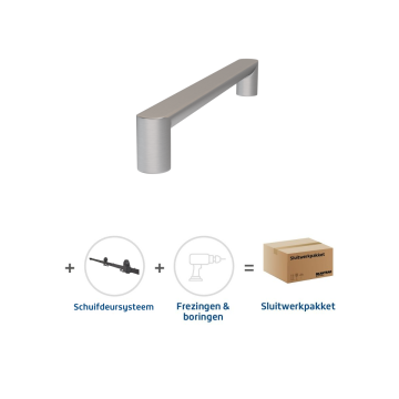 Skantrae Sluitwerkpakket 2178 Arc deurgreep 24x300 RVS