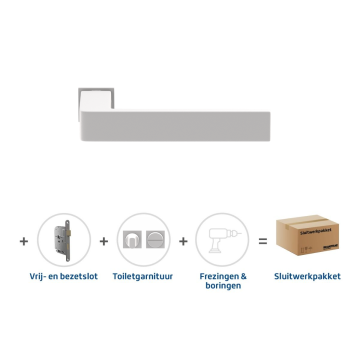 Skantrae Sluitwerkpakket 856 Quadrate 28 minimal toilet WIT