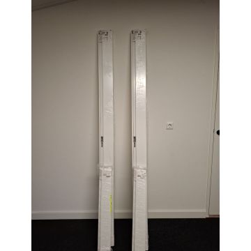 **OUTLET** Svedex Match stalen opdek montagekozijn (DO) Wit - 100mm muurdikte-211,5cm-83cm-Rechtsdraaiend