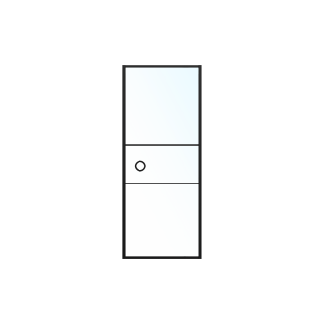 Skantrae SSL XS 14901 Schuifdeur met glas