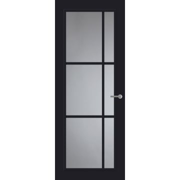 Svedex Front FR504 Glasdeur Diep Zwart (maatwerk)