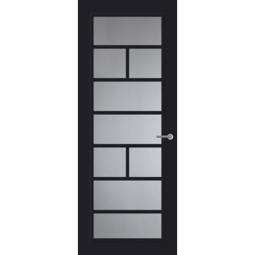 Svedex Front FR505 Glasdeur Diep Zwart (maatwerk)