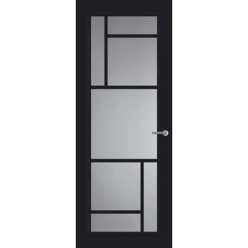 Svedex Front FR509 Glasdeur Diep Zwart (maatwerk)