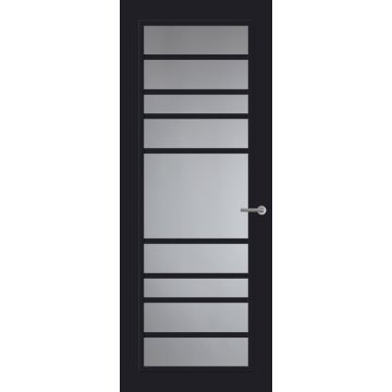 Svedex Front FR518 Glasdeur Diep Zwart (maatwerk)