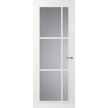 Svedex Front FR504 Glasdeur met witte glaslatten (maatwerk)