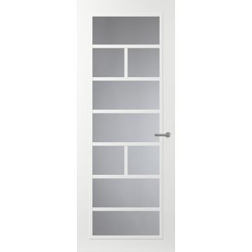 Svedex Front FR505 Glasdeur met witte glaslatten (maatwerk)