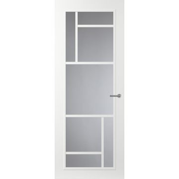 Svedex Front FR509 Glasdeur met witte glaslatten (maatwerk)