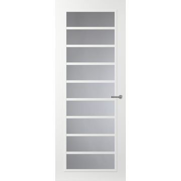 Svedex Front FR519 Glasdeur met witte glaslatten (maatwerk)