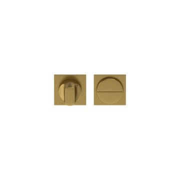 Toiletgarnituur Quadrate MINIMAL mat messing
