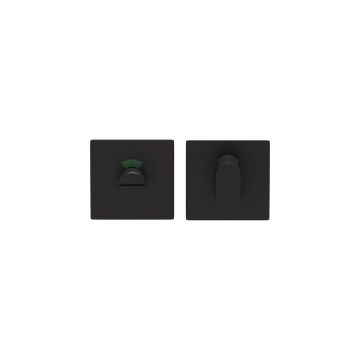 Toiletgarnituur Squared FLAT zwart