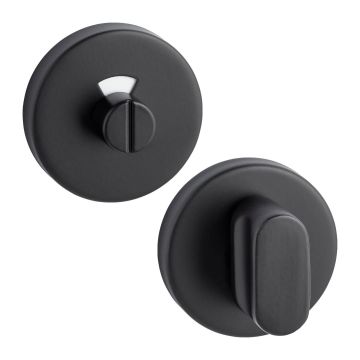 Weekamp Set Toiletgarnituur Black rond 53 mm