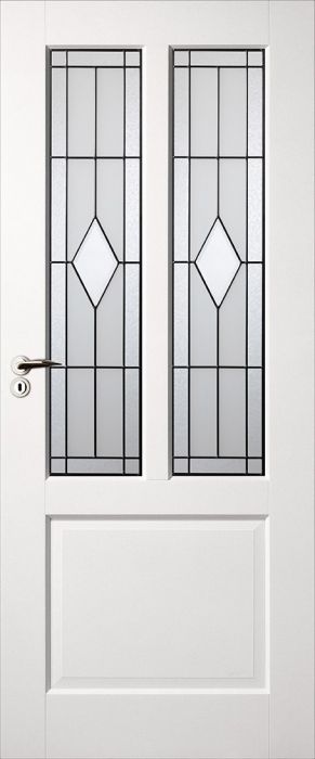 Op maat Absoluut leider Skantrae glas in lood 12 tbv binnendeur SKS 1240