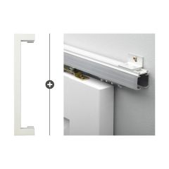 SlimSeries HSP 555 (Deurgreep Tupelo 30 Wit met schuifsysteem Alfa)