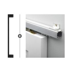 Slimseries HSP 562 (Schuifsysteem Alfa + deurkruk Ripley) zwart